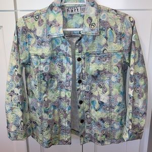 KEREN hart textured jean jacket style jacket M